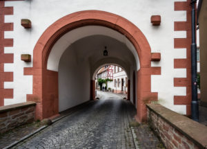 The only preserved town gate of the fortifications in Seligenstadt The only preserved town gate of the fortifications in Seligenstadt